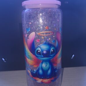 Stitch glass snowglobe